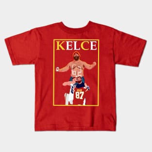 Kelce Brother : Travis KELCE x Jason kelce Kids T-Shirt